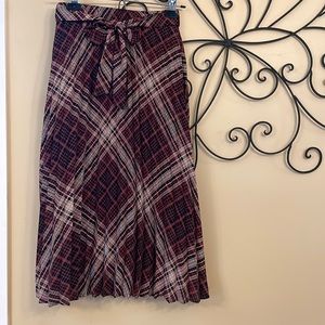 RW & CO Plaid Fit & Flare Long Skirt - Size XXS